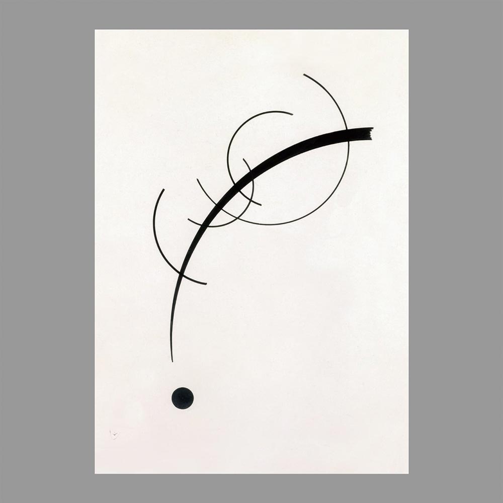幾何図形 ポスター Free Curve to the Point