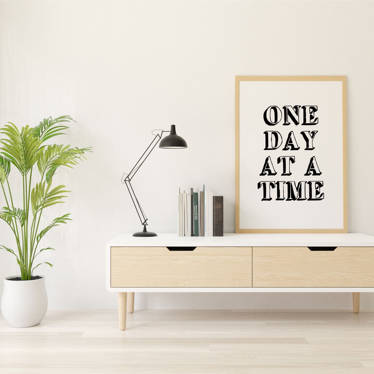 英語 ポスター 文字 一日一歩 ONE DAY AT A TIME-2