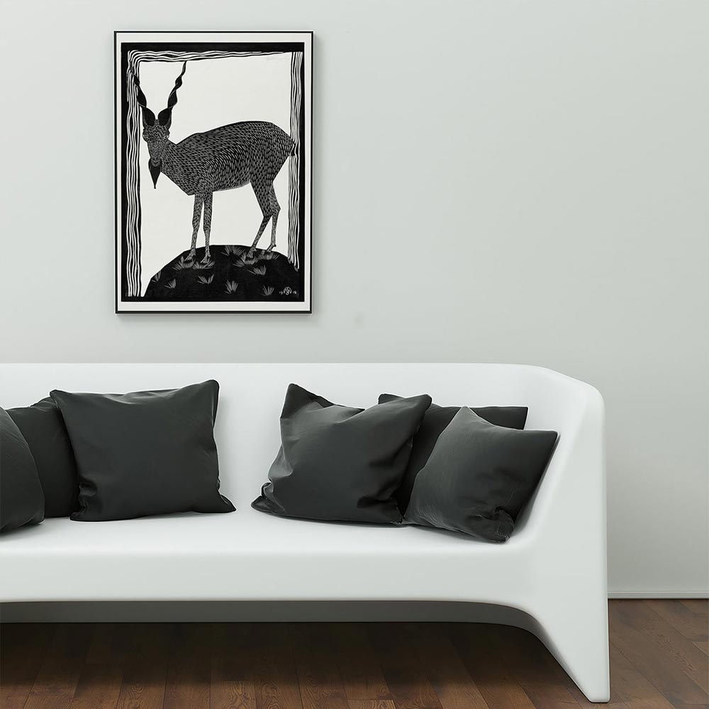 サミュエル・メスキータ Markhor Goat 動物 ポスター