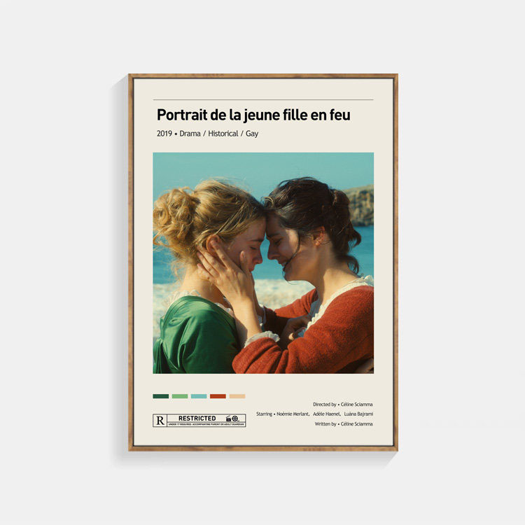 燃ゆる女の肖像 映画 ポスター Portrait de la jeune fille en feu