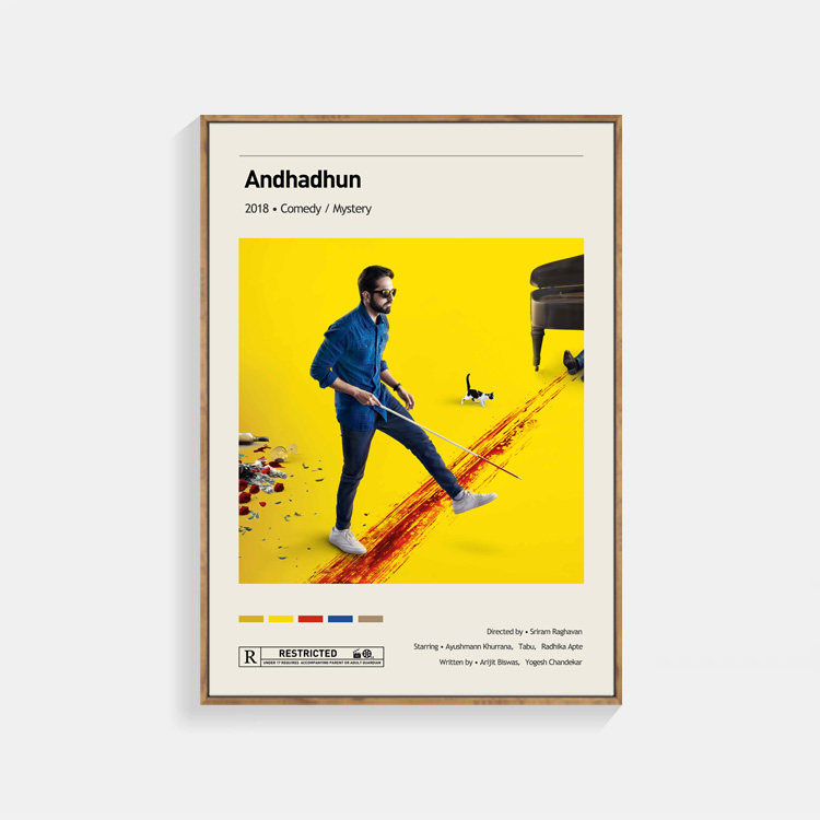盲目のメロディ〜インド式殺人狂騒曲〜 映画 ポスター Andhadhun