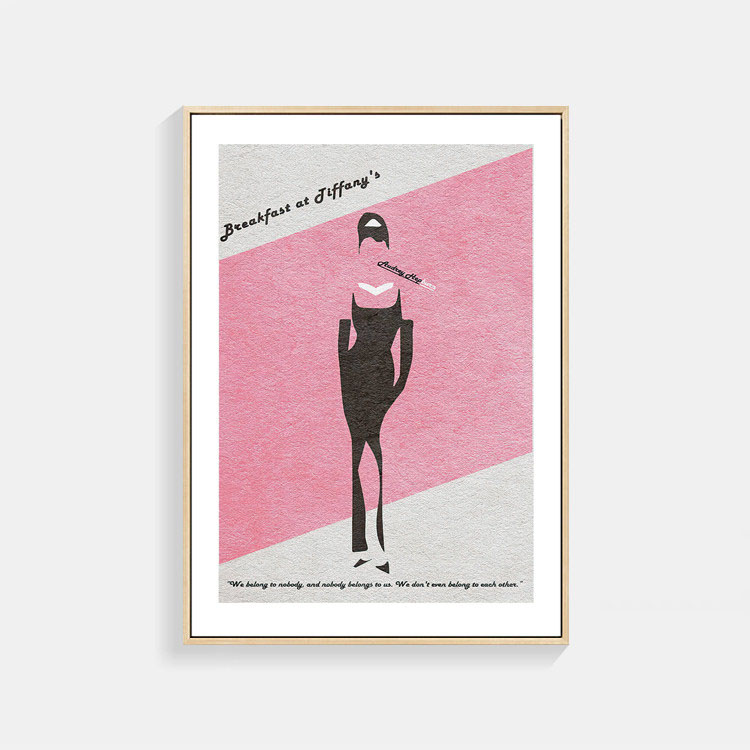 ティファニーで朝食を イラスト ポスター Breakfast at Tiffany's