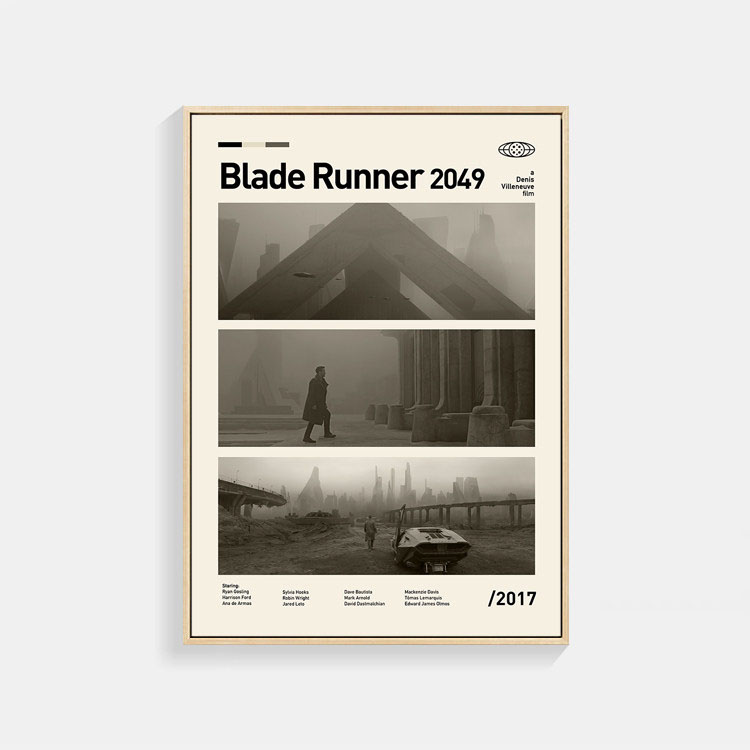 映画 ブレードランナー 2049 ポスター 白黒