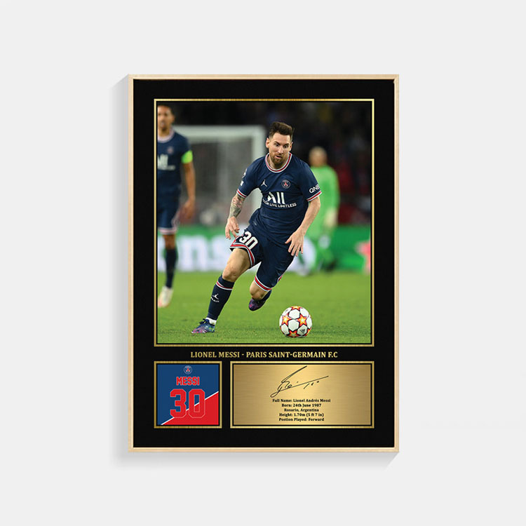 メッシ サイン ポスター パリ・サンジェルマンFC