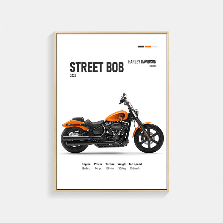 ハーレー ダビッドソン CVO Road Glide 2024 バイク ポスター 30×40cm