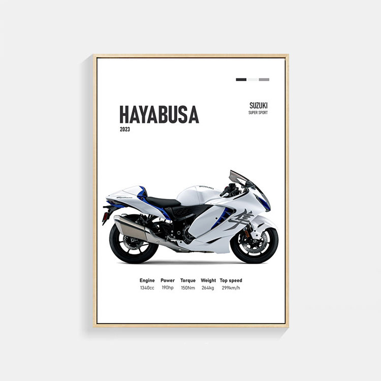 GSX1300R 2023 Hayabusa スズキ バイク ポスター A3