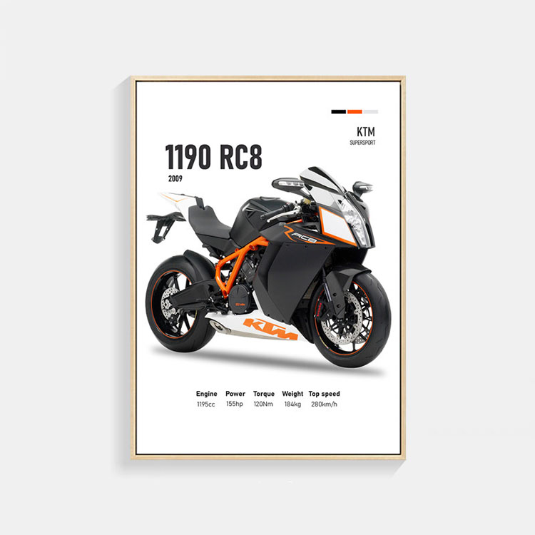2009 1190 RC8 KTM バイク ポスター A3