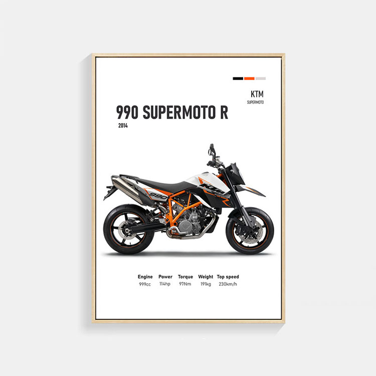 KTM 990 Supermoto R バイク ポスター A3