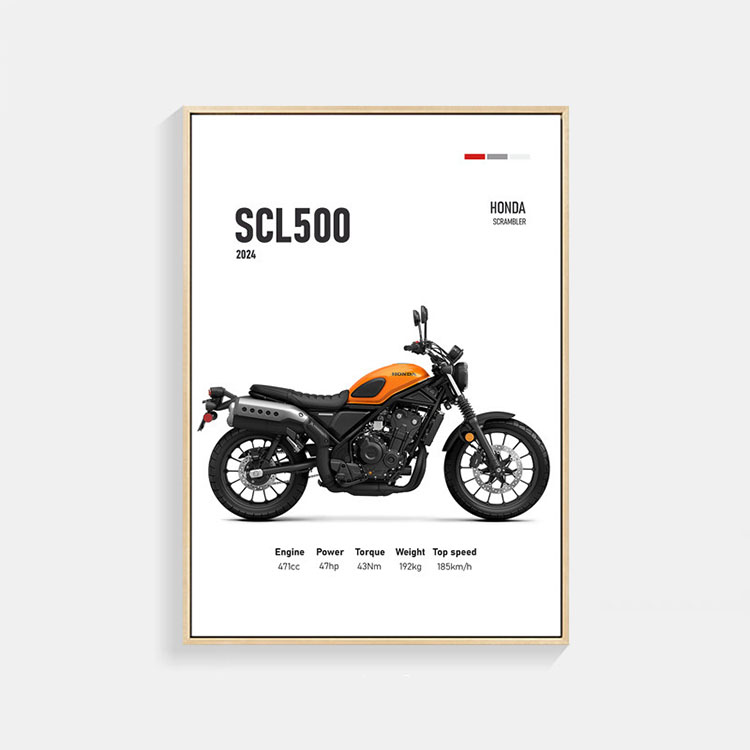 ホンダ 2024 SCL500 Honda バイク ポスター A3