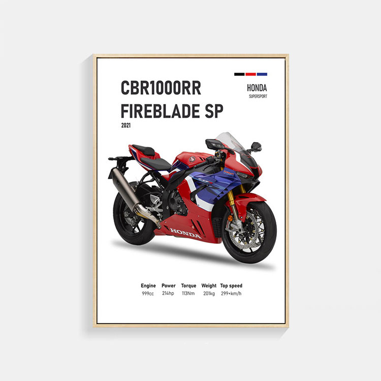 Honda CBR1000RR-R Fireblade SP バイク ポスター A3