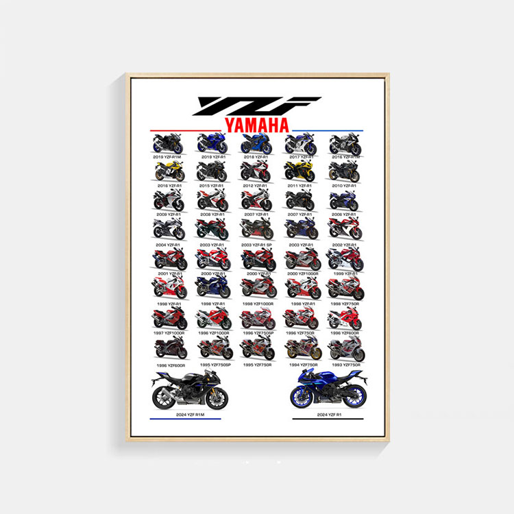 YZF-R1 ヤマハ バイク ポスター A3