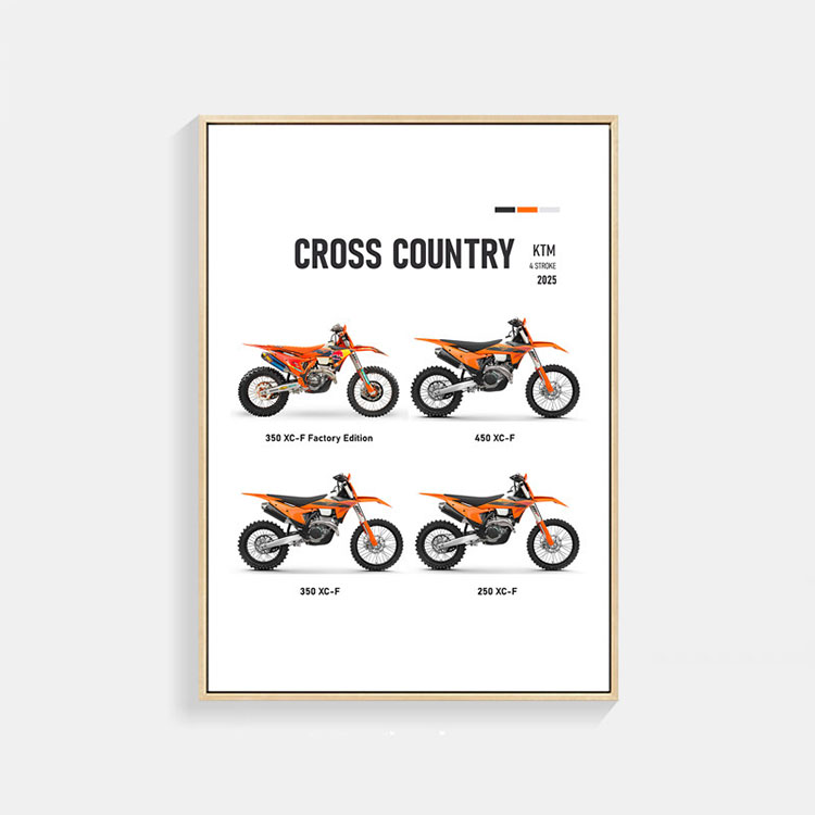 KTM 2025 Cross Country バイク ポスター A3