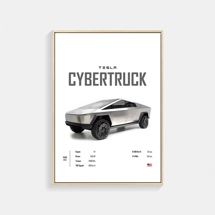 テスラ Model CYBERTRUCK ポスター A3